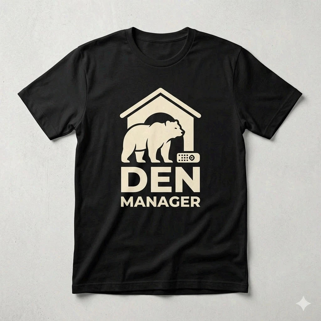 Den Manager Papa Bear Shirt Funny Father's Day Gift for Dad Tee