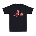 Merry Christmas Santa Claus Chimney Deliver Gift Funny Novelty Men's T-Shirt