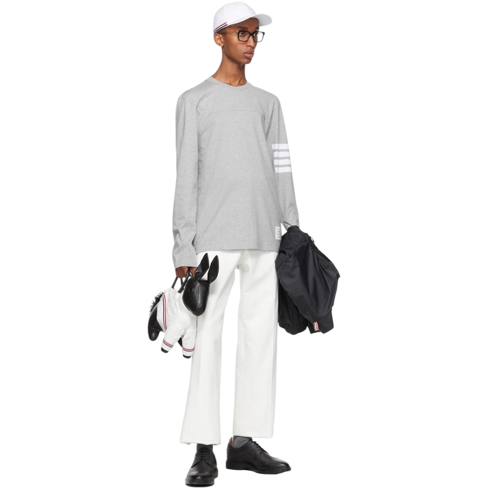 NEW! Thom Browne 4 Bar Long Sleeve Shirt Size 5