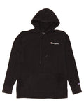 CHAMPION Mens Hooded Top Long Sleeve Medium Black Cotton DG02