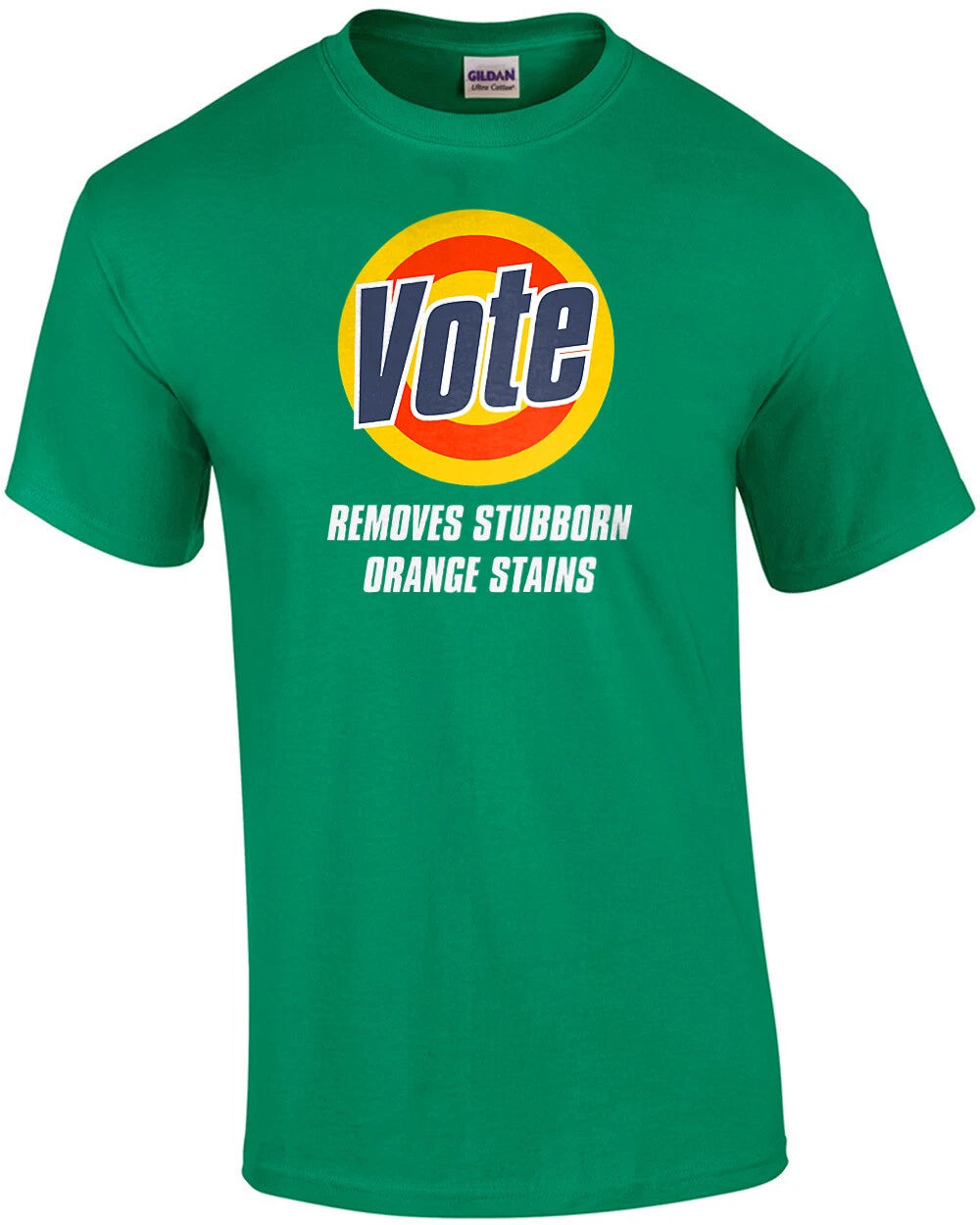 Vote - Removes Stubborn Orange Stains - Funny Anti-Trump T-Shirt
