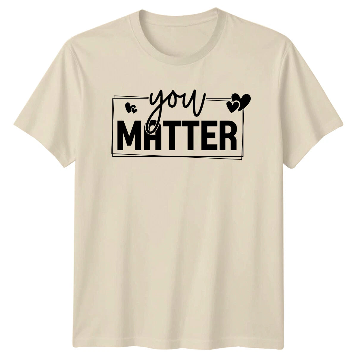 You Matter Heart Boho T-Shirt Slogan Graphic Motivational Tee