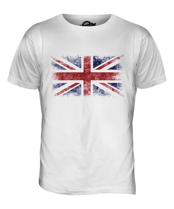UNION JACK DISTRESSED FLAG MENS T-SHIRT TOP UK GB GREAT BRITAIN UNITED KINGDOM