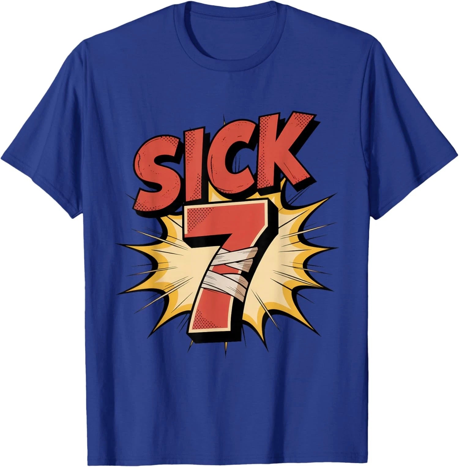 Sick Seven Comic Style Meme 67 Fun Wordplay Unisex T-Shirt