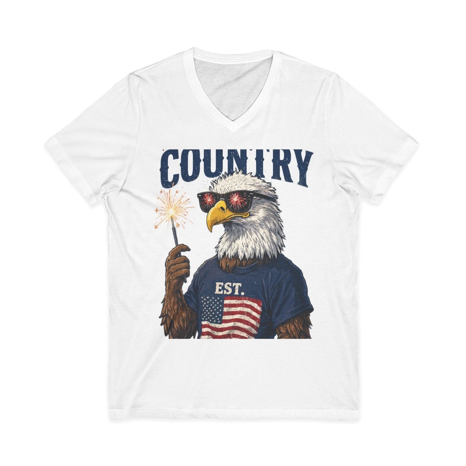 T-Shirt V-Neck Older Than Your Country Meme Unisex Made in USA