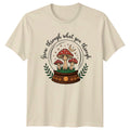 Grow Through What You Through Mushroom Celestial Boho T-Shirt