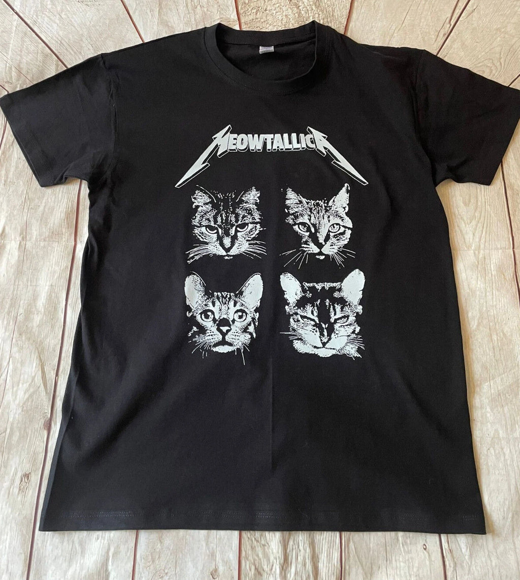 Metal Cat Funny Meowtallica T-shirt Metallica