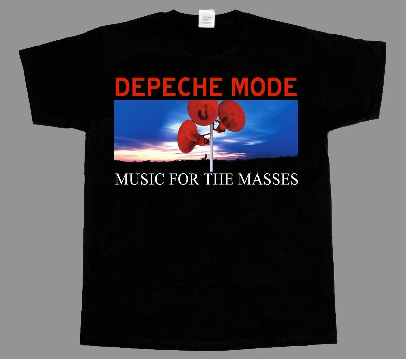 DEPECHE MODE MUSIC FOR THE MASSES SHORT - LONG SLEEVE NEW BLACK T-SHIRT 3-4-5XL