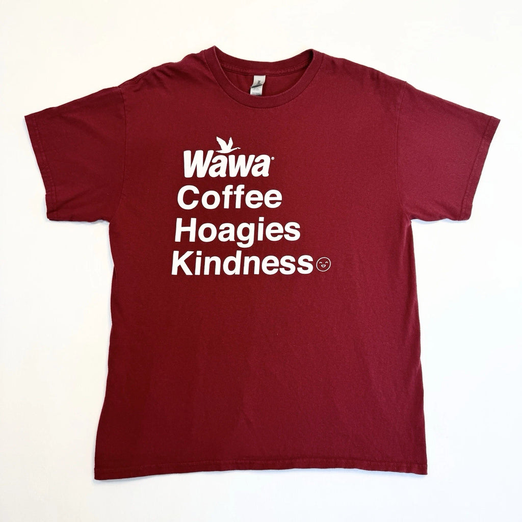 Wawa Coffee Hoagies Kindness Red Graphic T Shirt Adult Large