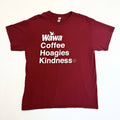 Wawa Coffee Hoagies Kindness Red Graphic T Shirt Adult Large