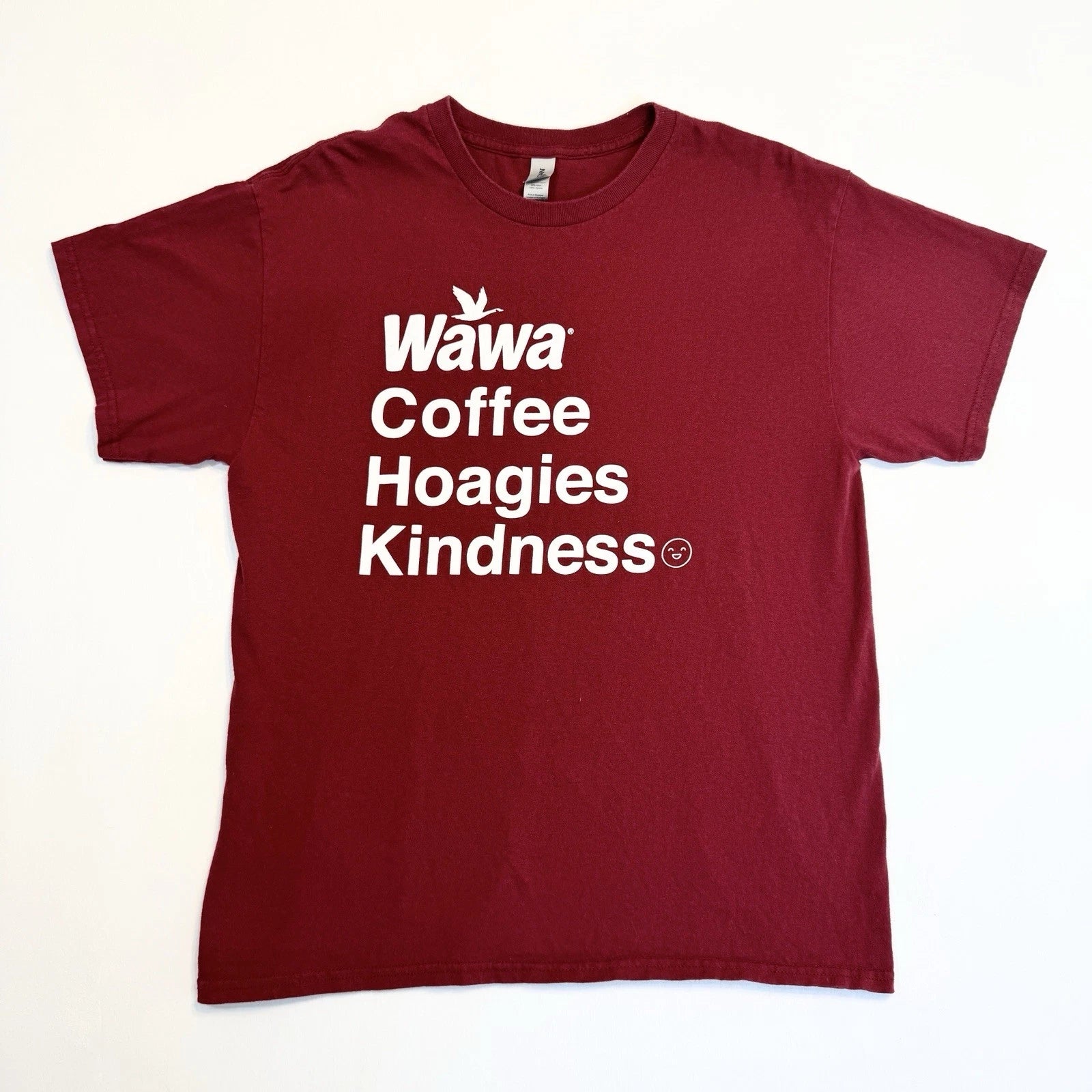 Wawa Coffee Hoagies Kindness Red Graphic T Shirt Adult Large