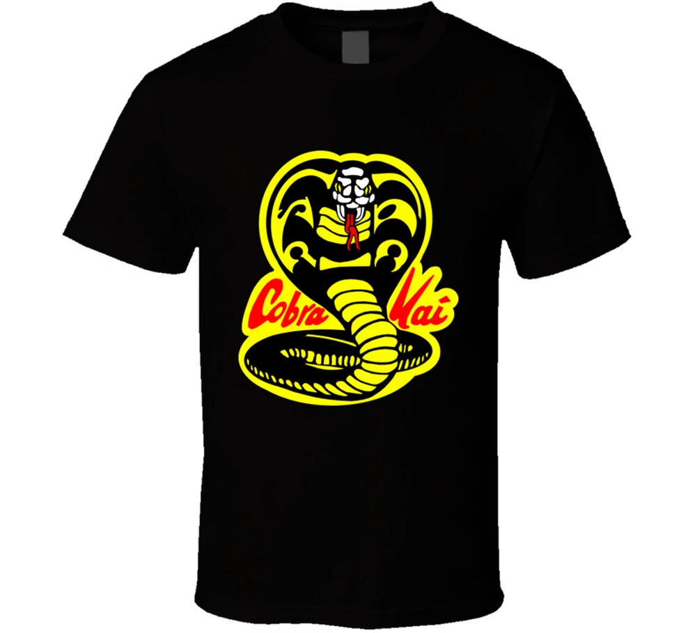 New Snake Cobra Kai No Mercy Strike  80s  T Shirt