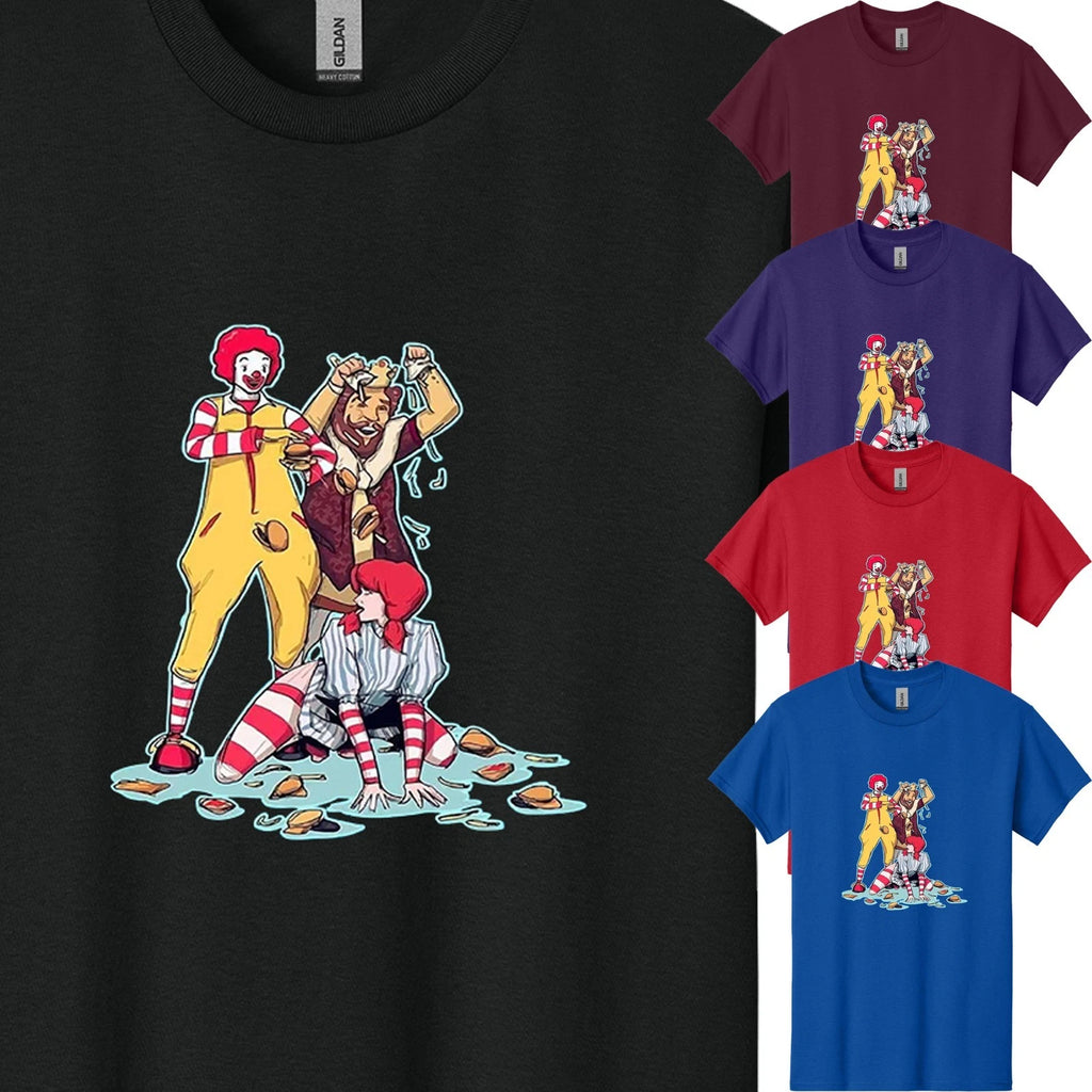 Mens Funny Fast Food Club Parody High Quality T-Shirt USA New Gift Tee S-3XL
