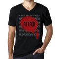 Men's Graphic T-Shirt V Neck Thoughts Attack Eco-Friendly Limited Edition