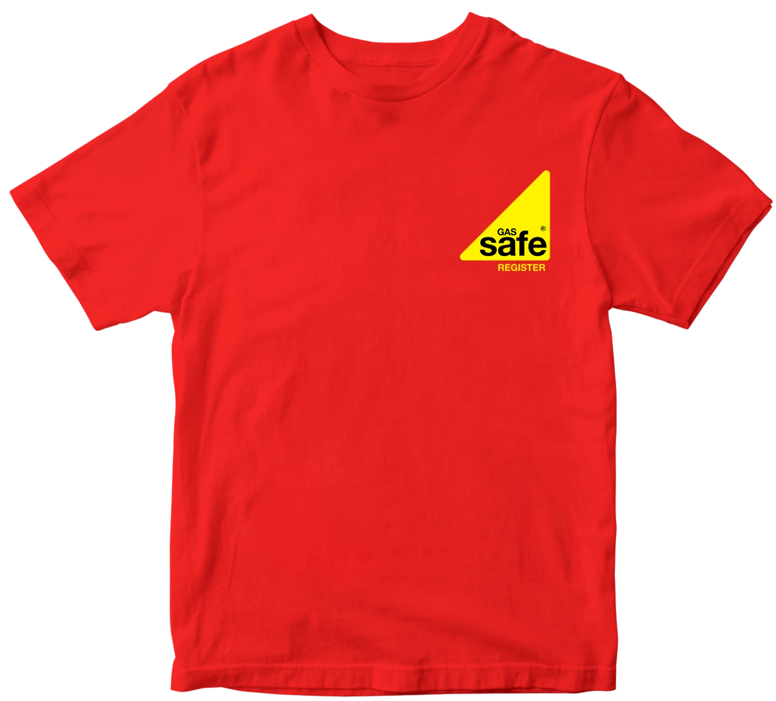 Gas Safe Register T-shirt Engineer Work wear Staff Men Plumber Gas Fitter Top