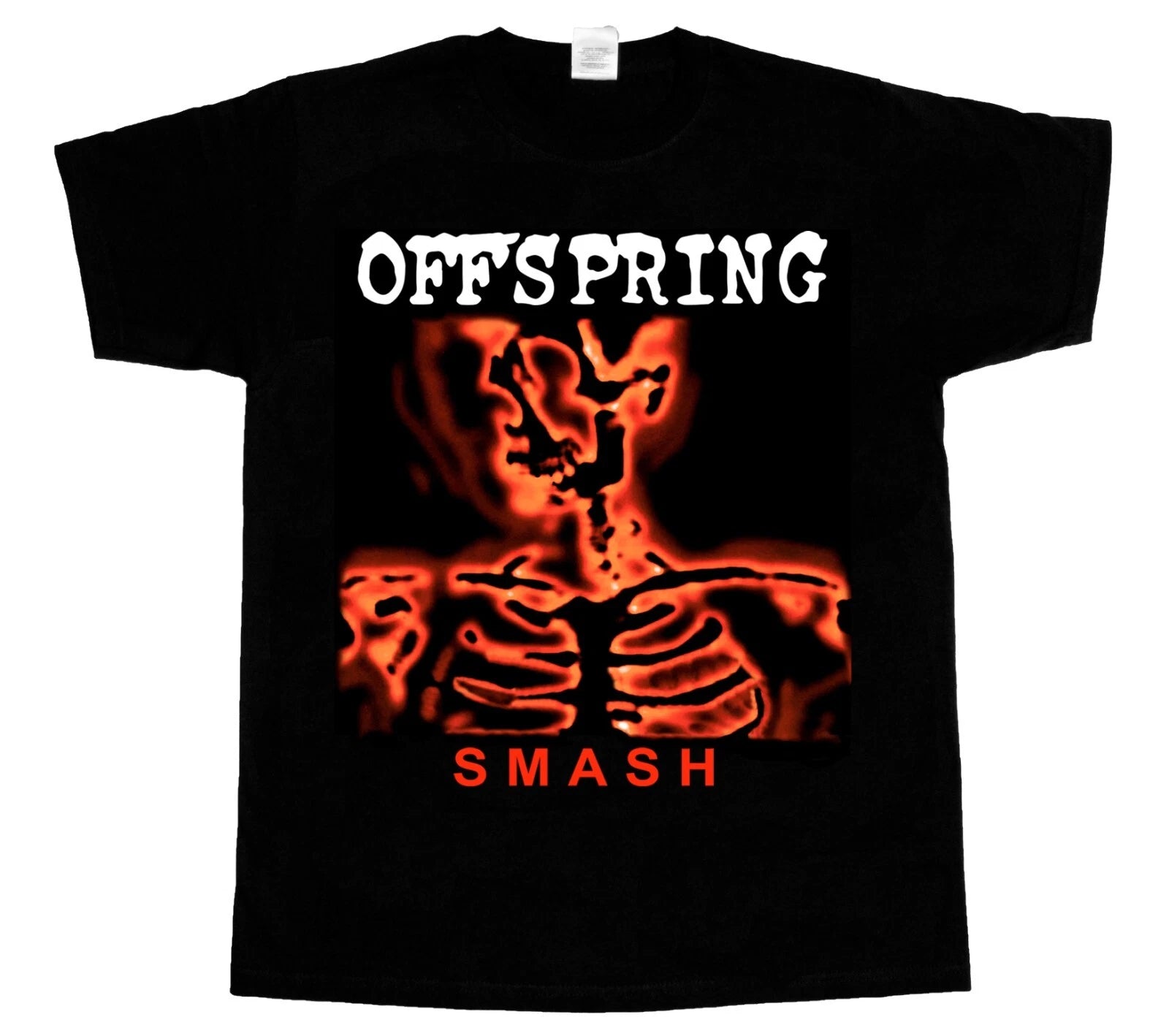 THE OFFSPRING SMASH NEW short long sleeve BLACK T-SHIRT 345XL