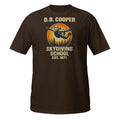 D.B. Cooper Skydiving School T-Shirt | Funny Retro Mystery DTG Printed Tee