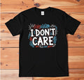 I Don't Care T-Shirt | Funny Sarcastic Graphic Tee | Scribble Art Shirt