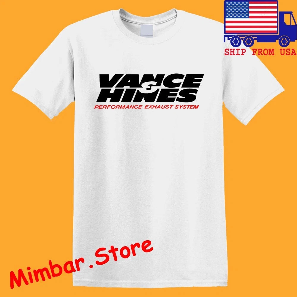 Vance & Hines Men's White Size S-5XL