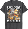 Backdoor Eats Funny Offensive Donkey Meme Bootleg Men Women T-Shirt