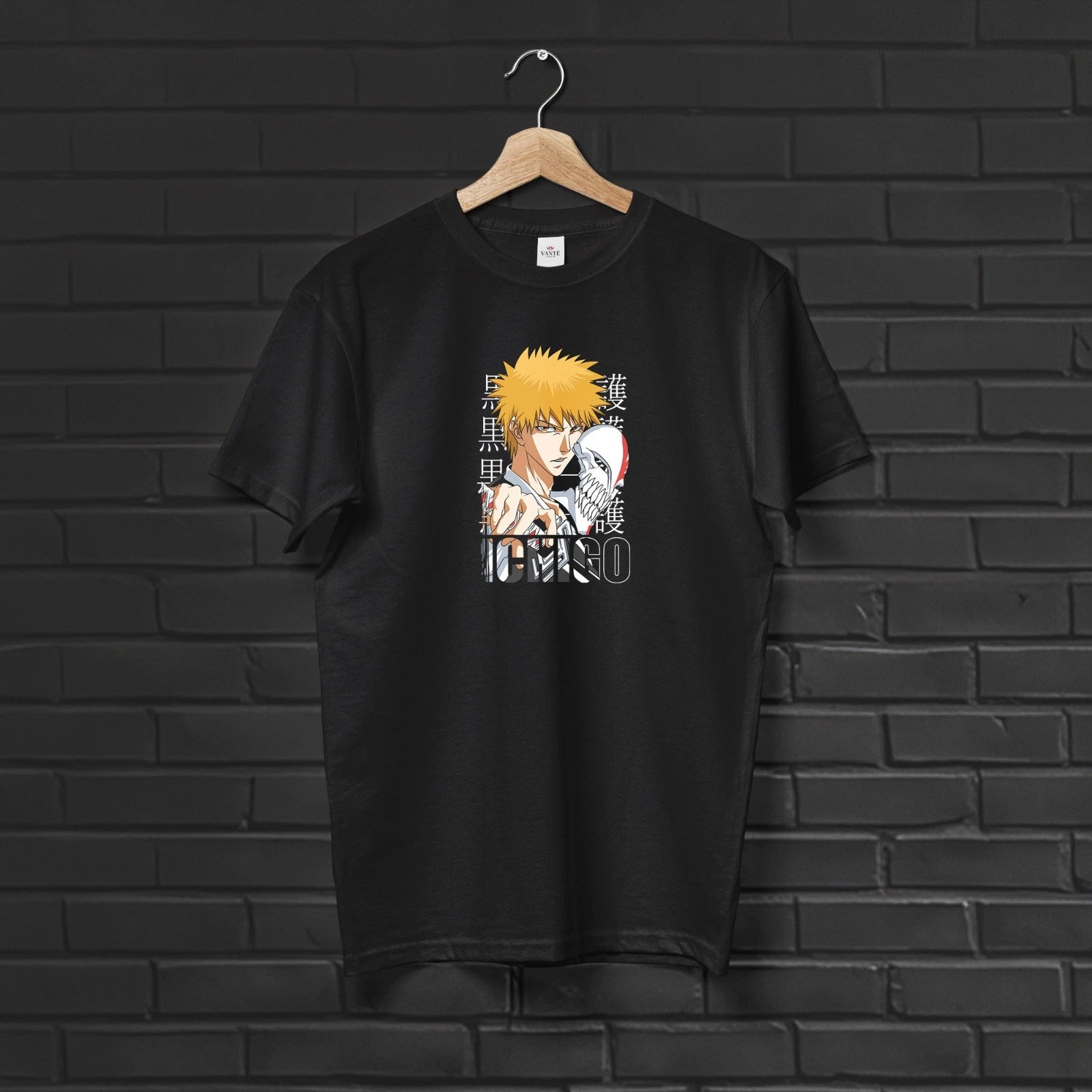 Ichigo Kurosaki Substitute Soul Reaper T-Shirt Graphic Tee Mens Unisex Cotton