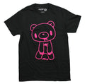 GloomyBear New Adult T-Shirt -  Hot Pink Bloody Bear Outline Image
