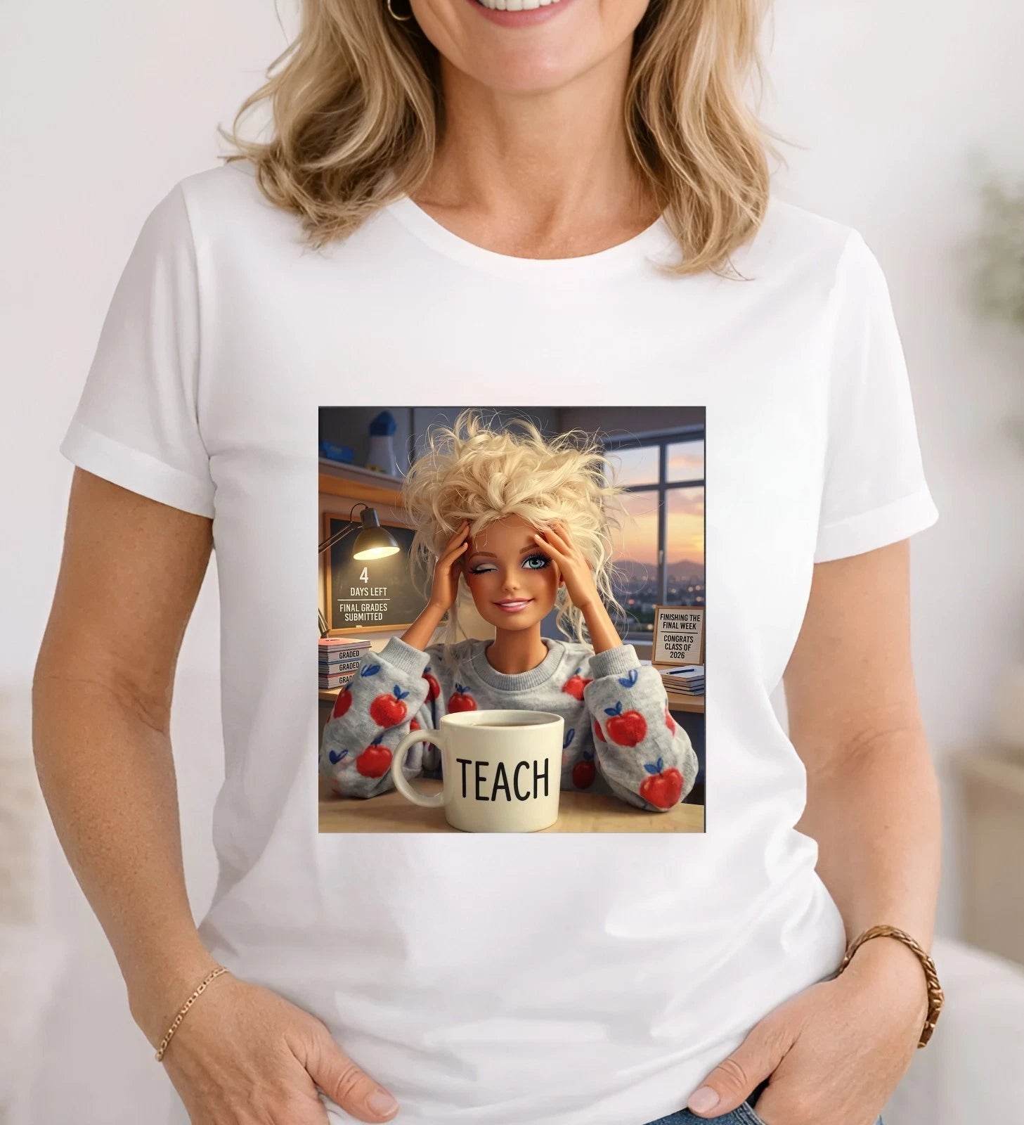 Last Day of School T-Shirt -Doll Face Meme Tee - Gift For Party Tee Top