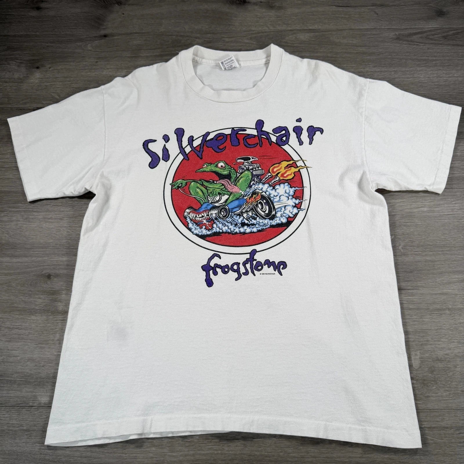 Vintage Silverchair T-Shirt White Frogstomp Tour 1995 Band Made USA 90s