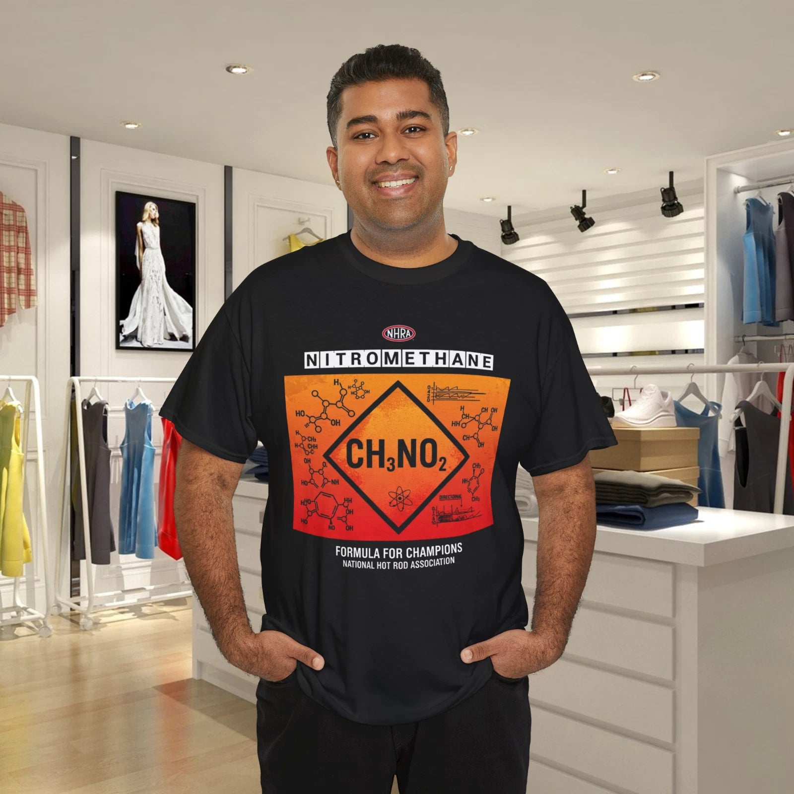 Pro Drag Racing Nitromethane Cotton Unisex T-Shirt