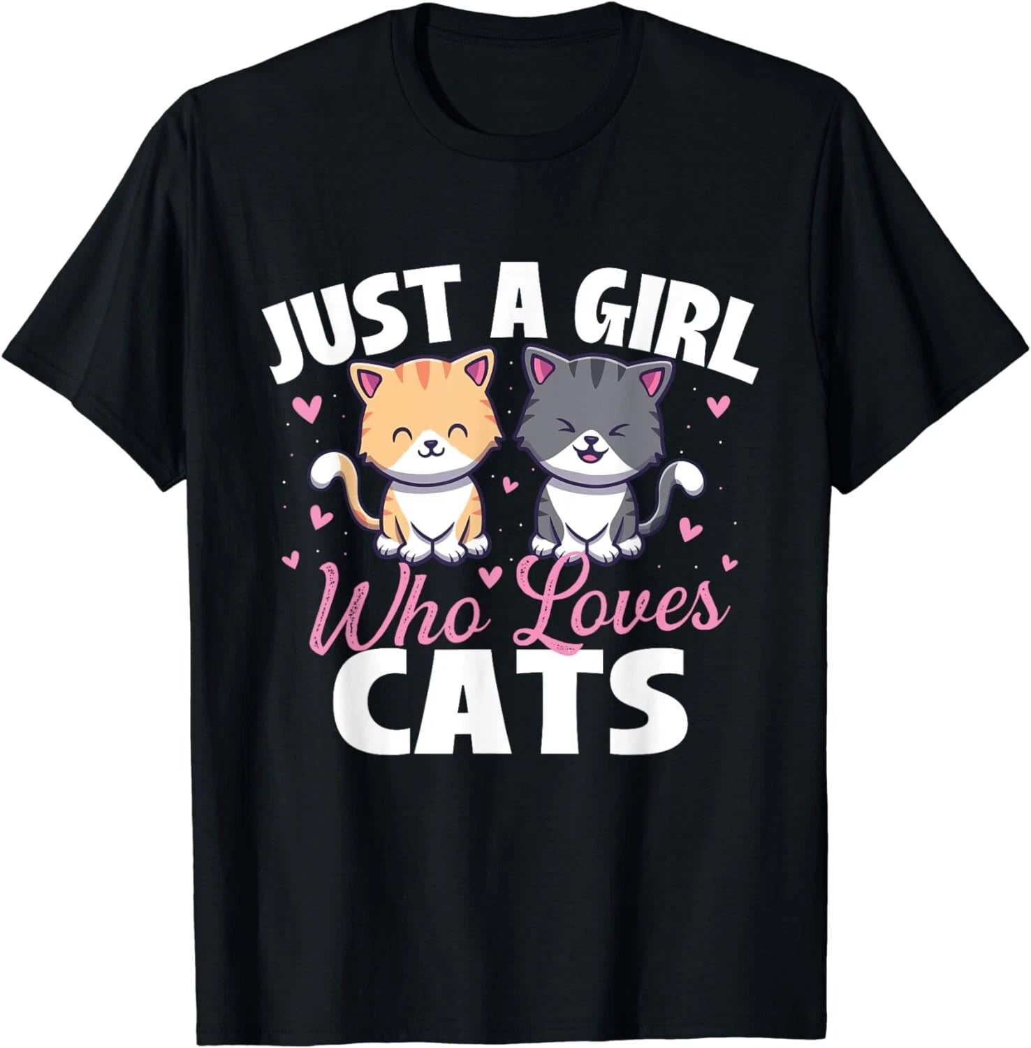 Just A Girl Who Loves Cats - Cat Owner Animal Lover Kitty Gift Unisex T-Shirt
