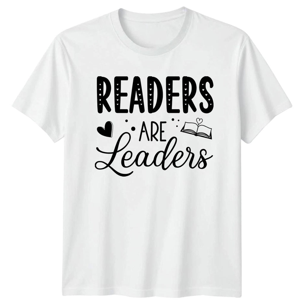 Readers Are Leaders T-Shirt Book Lovers Reading Gift For Him And Her