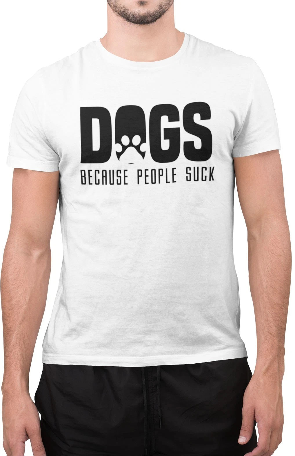 Funny Dogs Because People Suck Dog Lover Animal Lovers Novelty Tumblr T Shirt