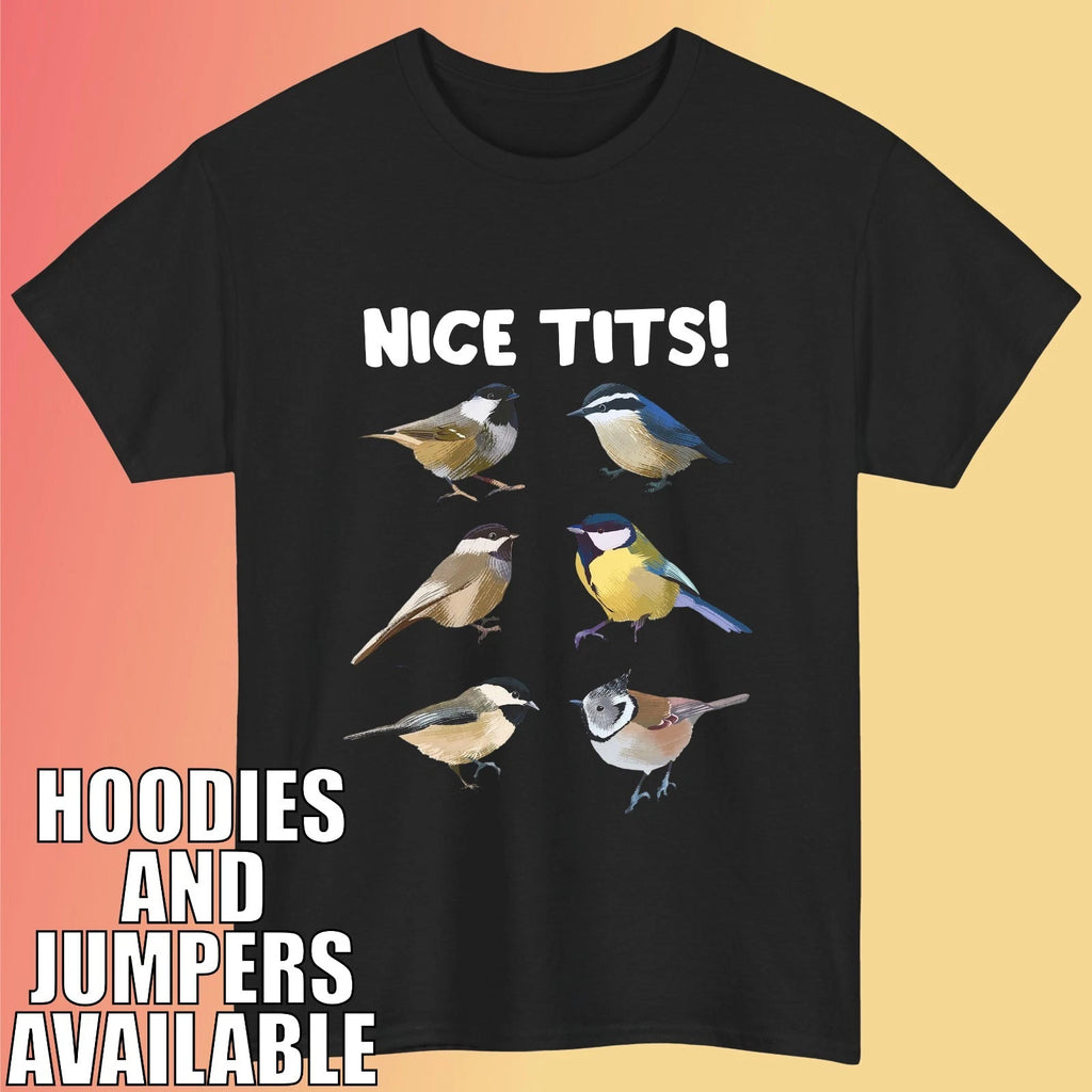 Bird Watching Nice Ti*s  Bird T-Shirt,  Funny Adult Humor Men Meme Tee