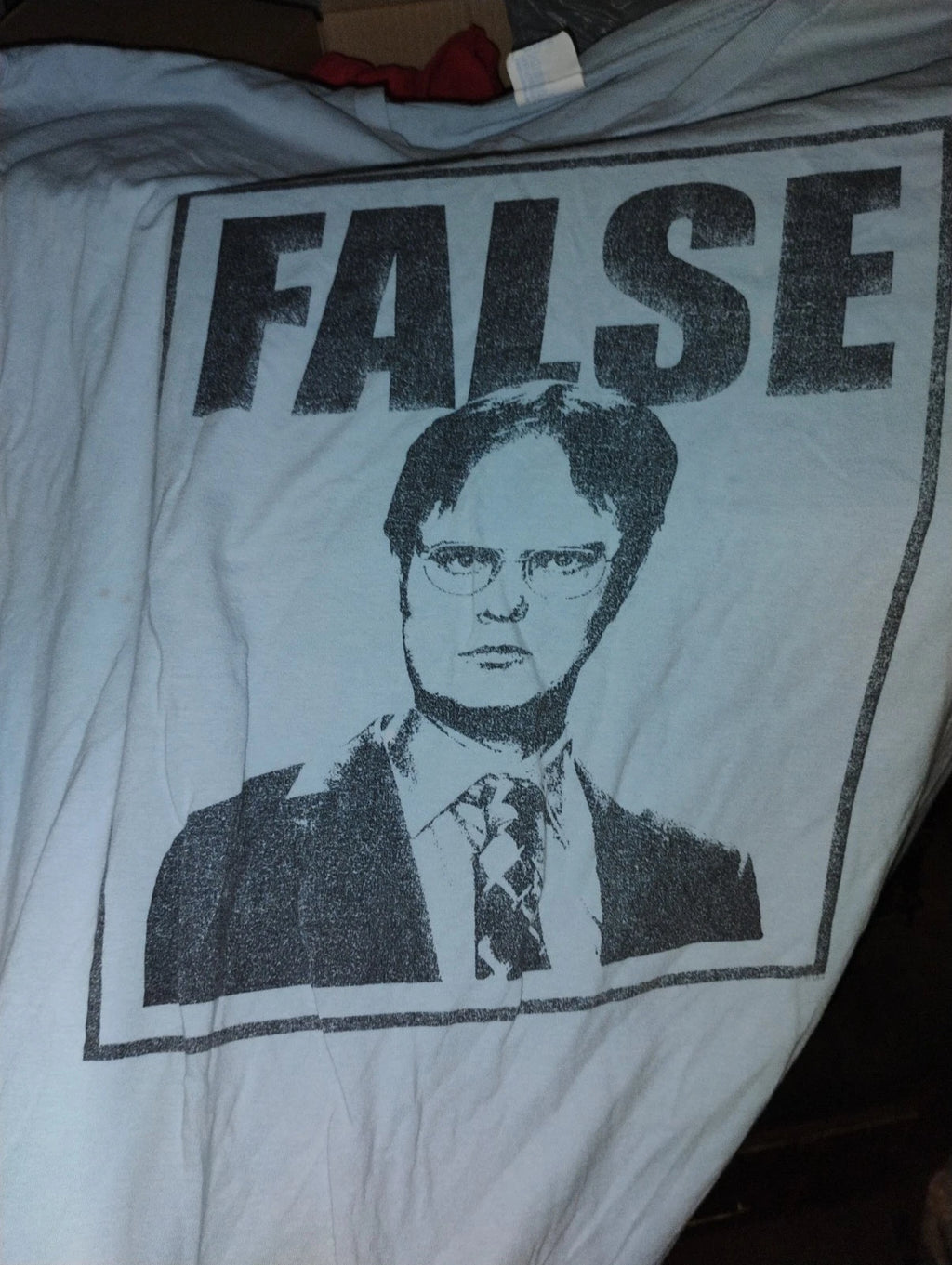 The Office Dwight Schrute False Size XL Graphic T-shirt (SEE PICTURES)
