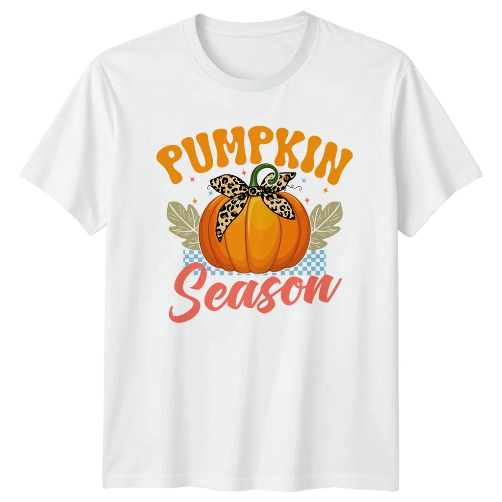 Pumpkin Season Womens T-Shirt Pumpkin Season Fall Gift For Her