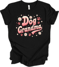 Best Dog Grandma Ever Shirt - Funny Dog Lover Gift for Women, Paw Print T-shirt