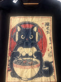 Funny Gamer Cat Ramen Graphic Tee Japanese Kawaii Anime Cat T-Shirt 2XL NWT