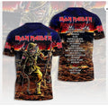 Iron 1Maiden 3D Apparel 2026 Tour Run For Your Lives Shirt Unisex S-3XL