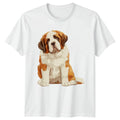 Saint Bernard Dog T-Shirt Pet Lover Gift For Him And Her