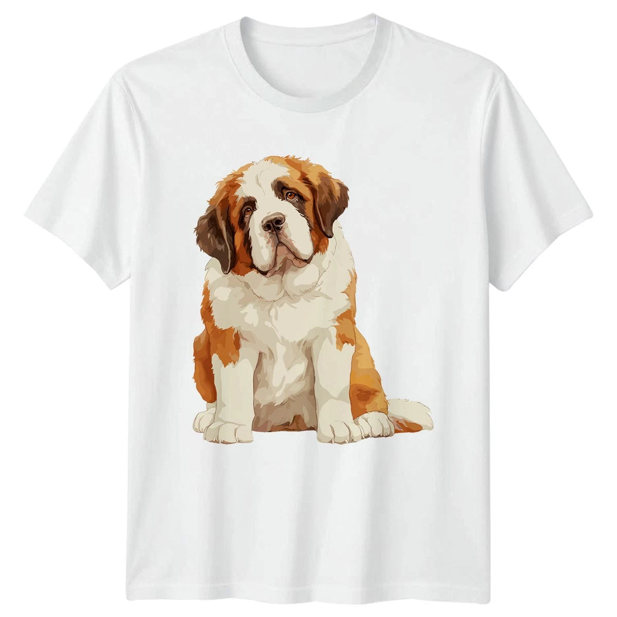 Saint Bernard Dog T-Shirt Pet Lover Gift For Him And Her