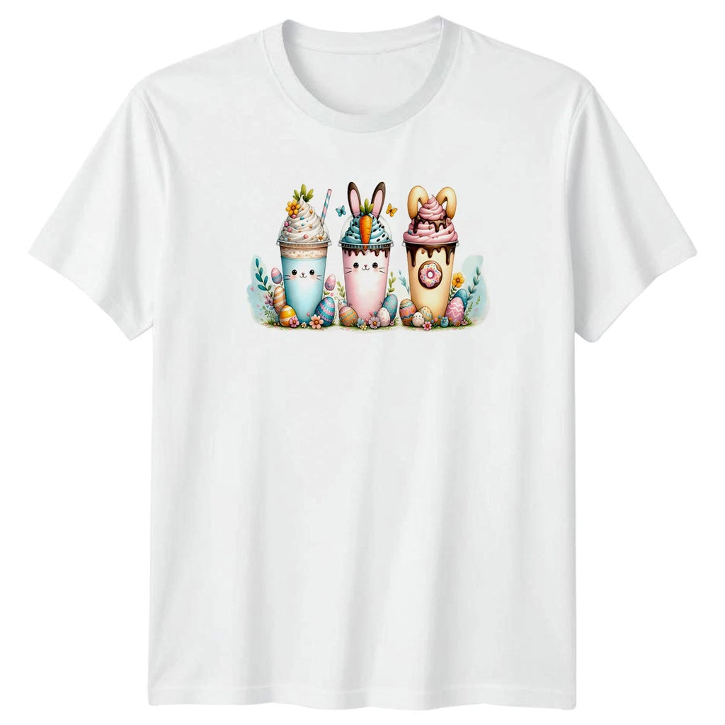 Kawaii Easter Bunny Frappe Sweet T-Shirt Dessert Drinks Spring Holiday Easter