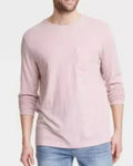 NEW Goodfellow & Co. Men's Vintage Long Sleeve Pocket T-Shirt Size Medium