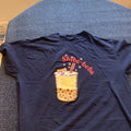 Shiba Inu Boba Bubble Milk Tea Kawaii Japanese Dog Blue Unisex T-shirt L 21” P2P
