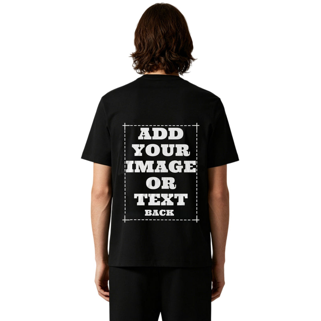 Nullblock Back Print Tee Black White S-5XL Monochrome Casual Shirt