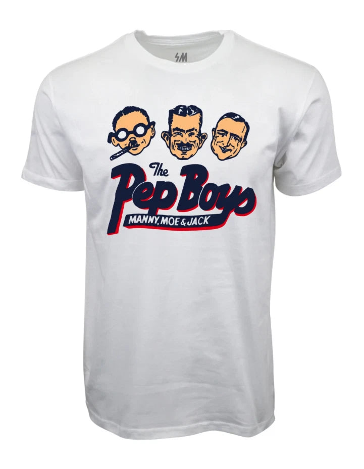 THE PEP BOYS 80S 90S WHITE T-SHIRT