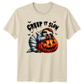 Creep It Slow Unisex T-Shirt Sloth Halloween Gift For Him And Her