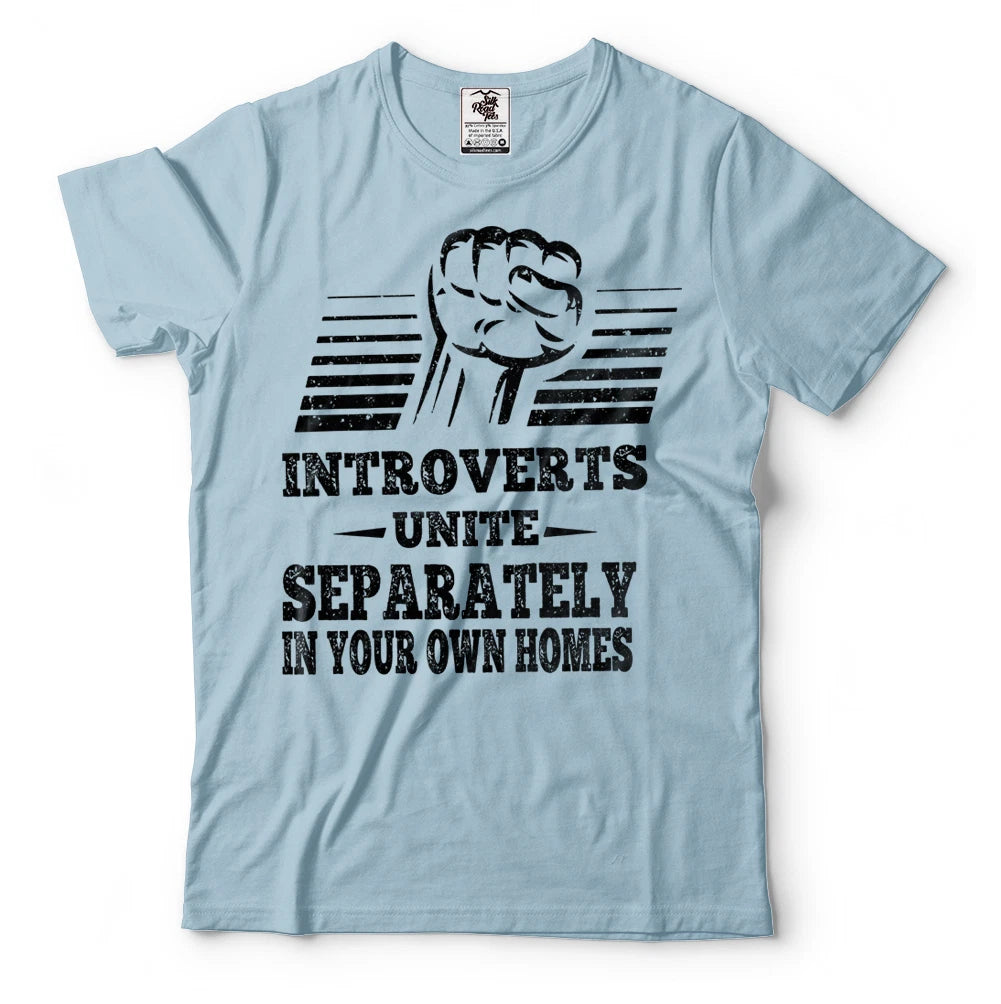 Funny Introvert T-shirt Introverts Unite Humor Introvert T-shirts Introverts Tee