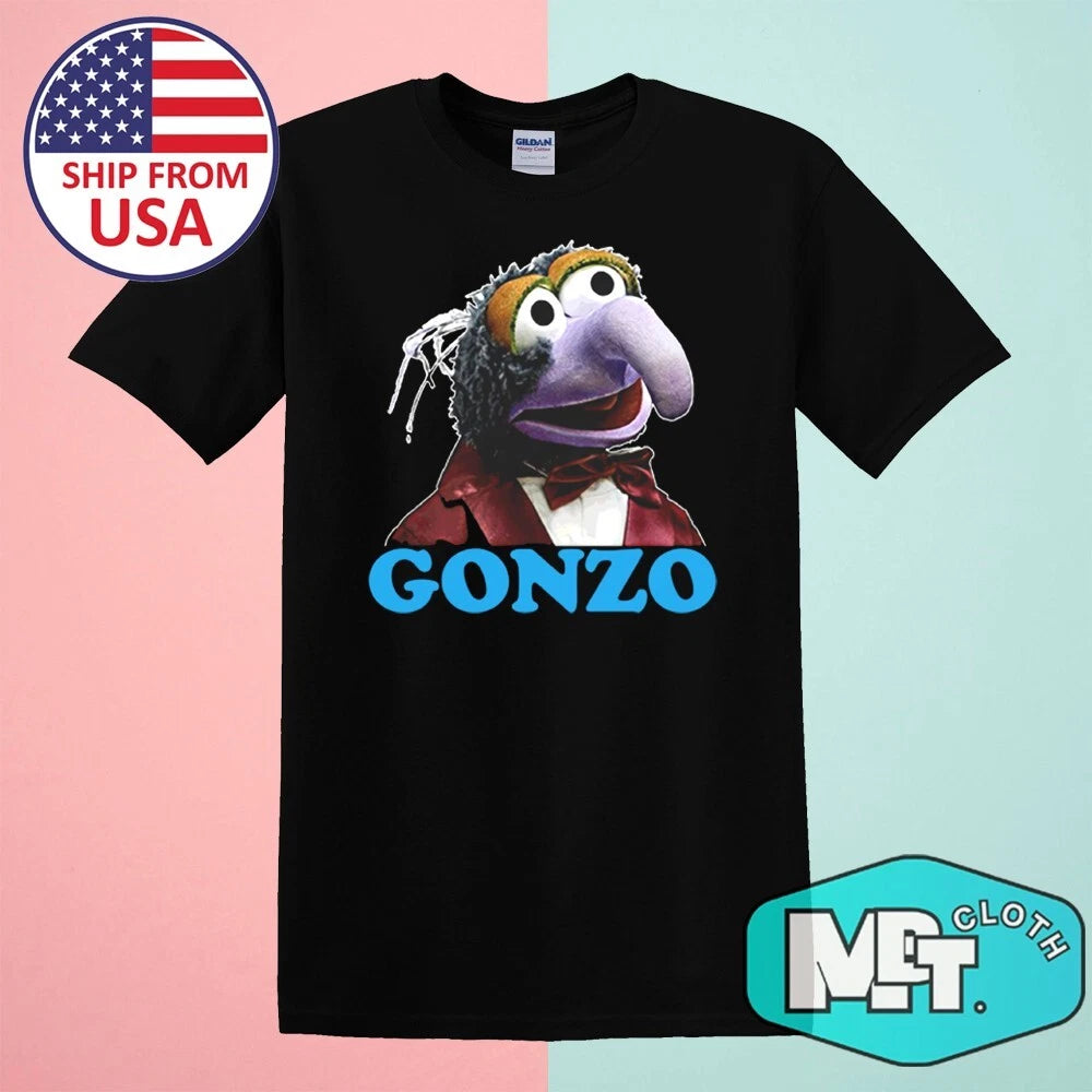 The Muppets Gonzo Funny Men's Black Size S-5XL
