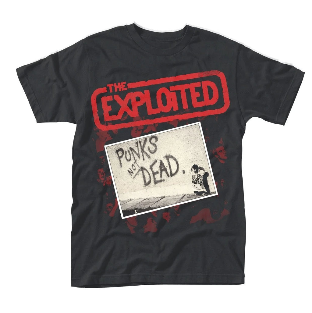 EXPLOITED, THE - PUNKS NOT DEAD (ALBUM) BLACK T-Shirt XXX-Large
