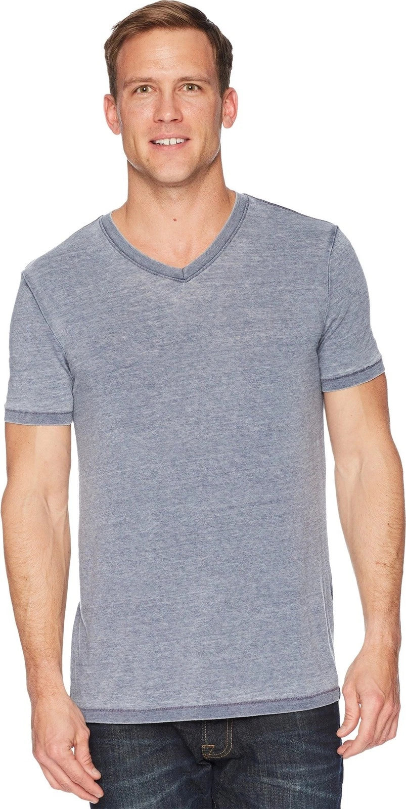 Venice Burnout V-Neck Tee American Navy 2XL